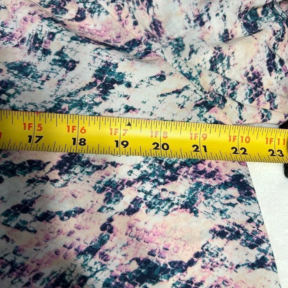 Amanda Uprichard Cold Shoulder Long Sleeve Blouse Colorful Medium - Picture 7 of 8